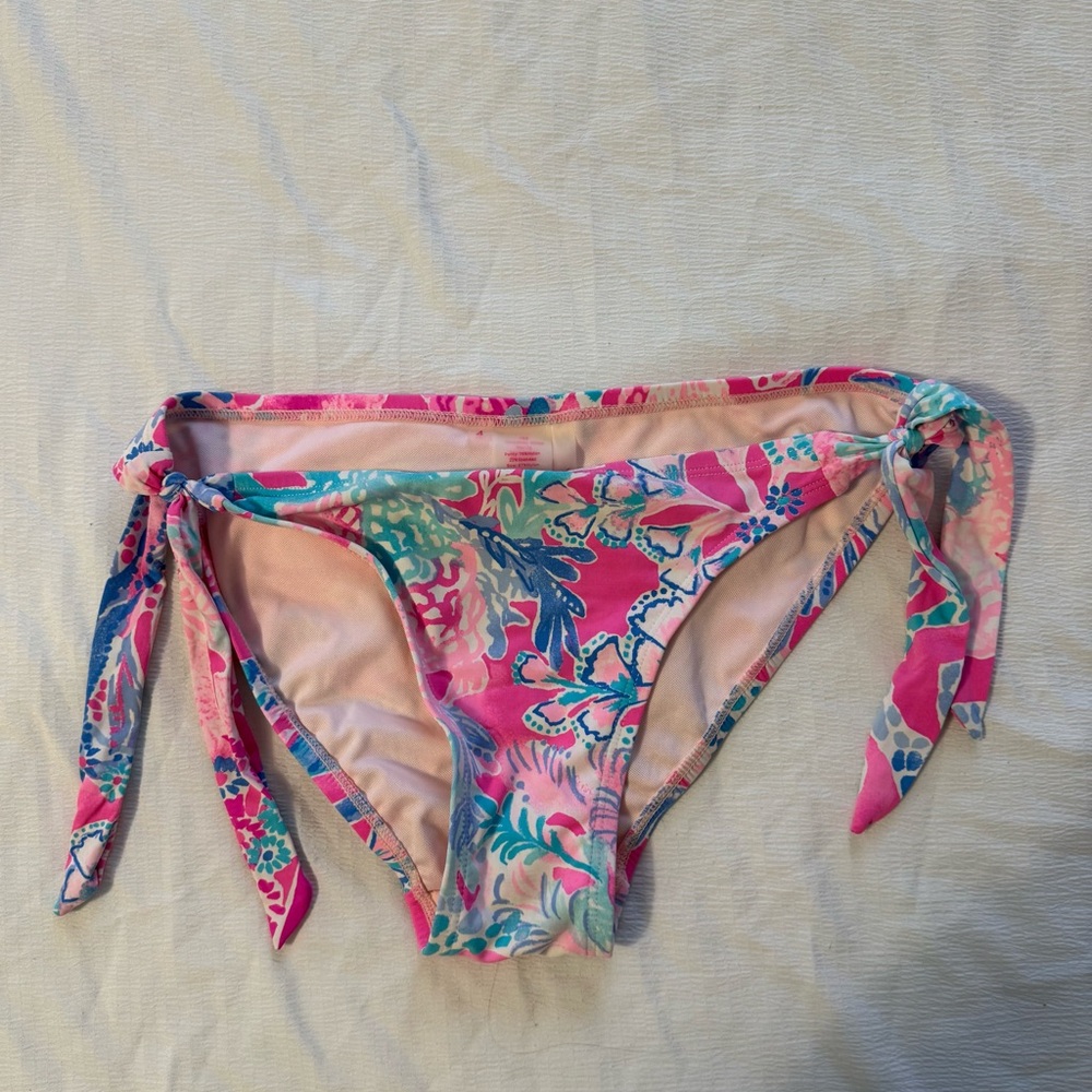Lilly Pulitzer Pink and Blue Bikini Bottom